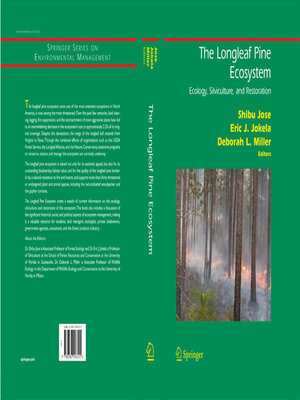 cover image of The Longleaf Pine Ecosystem